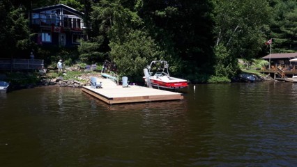 14ft x 24ft Floating Pontoon Dock in 3 Mile Lake.jpg